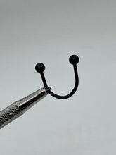 Load image into Gallery viewer, Black piercing style ring

