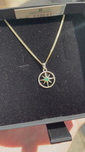 Load and play video in Gallery viewer, Emerald star pendant
